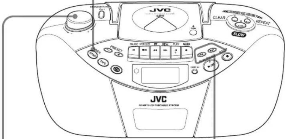 JVC RCBF10 - Appuyez sur TUNER BAND pour sélectionner "FM" ou "AM". - 3