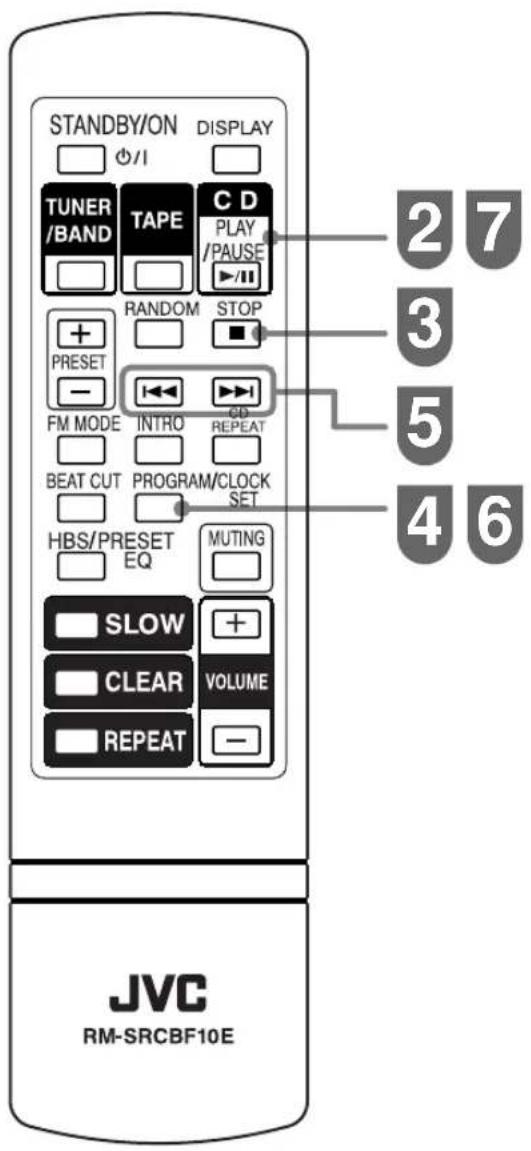 JVC RCBF10 - Wiedergabe programmieren - 2