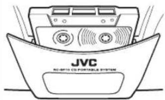 JVC RCBF10 - Stop een cassettebandje in het apparaat. - 2