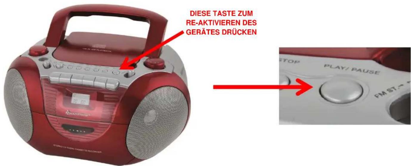 Soundmaster SCD5350RO - EINSCHALTEN DES GERÄTES - 1