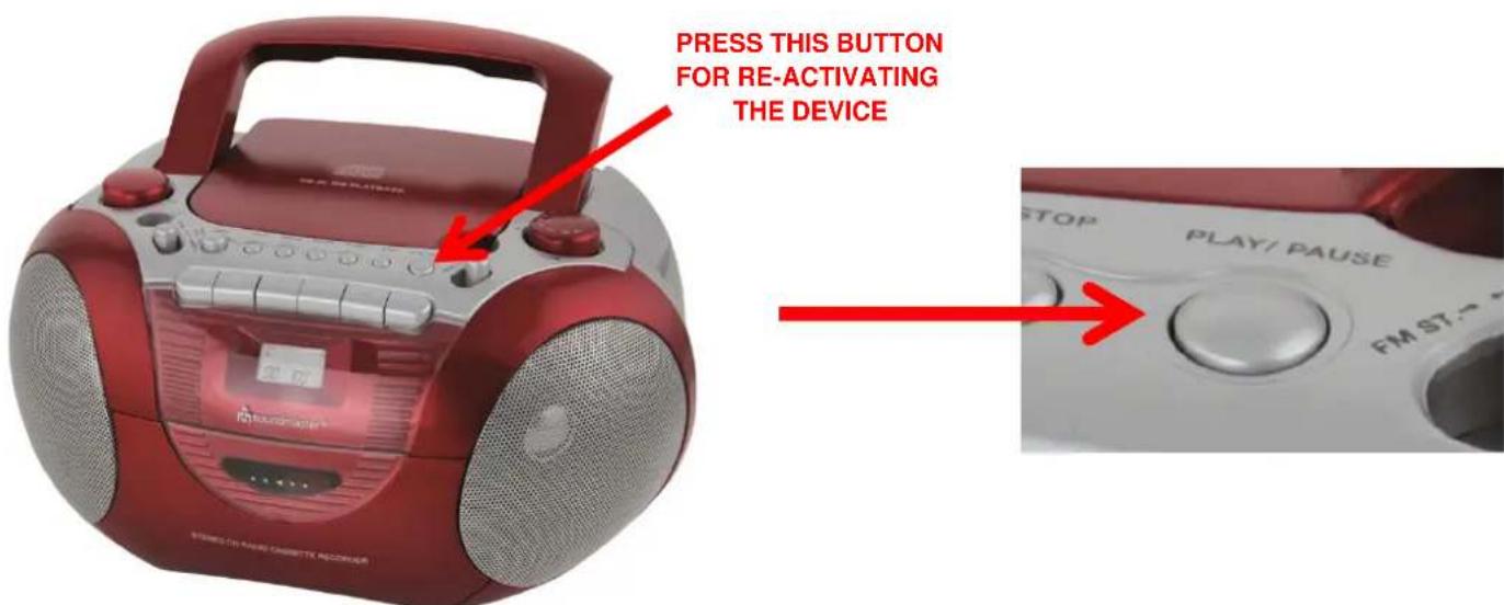 Soundmaster SCD5350RO - SWITCH ON THE DEVICE - 1