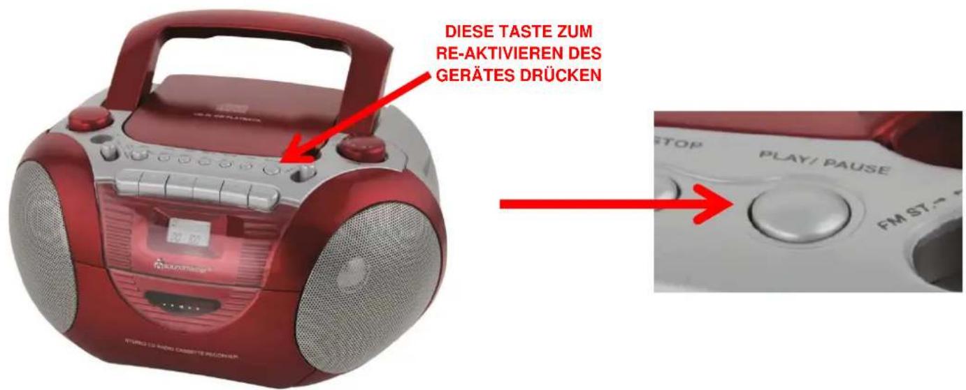 Soundmaster SCD5350BL - EINSCHALTEN DES GERÄTES - 1