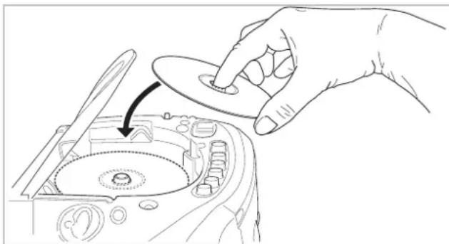 DUAL KP30 - Placer le CD avec sa face imprimée vers le haut - 1