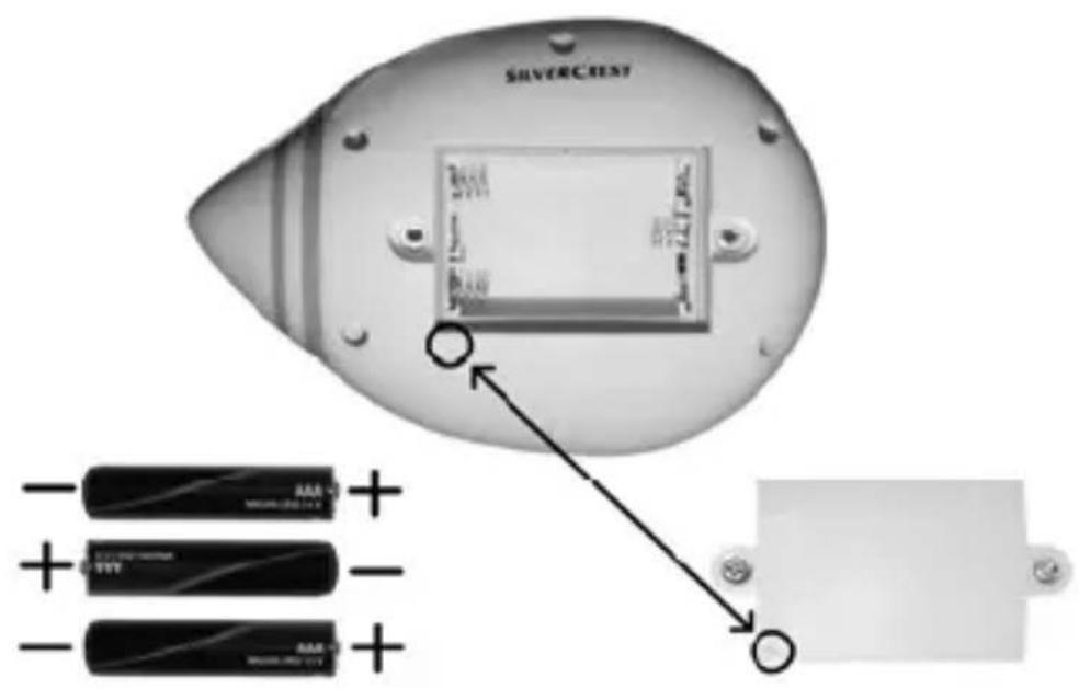 SILVERCREST BR2200 - De batterijenplaatsen - 2