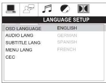 JENSEN AWM975 - Language Setup - 1