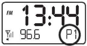 SEG CR 117 DAB+ - Memoria preimpostata Richiamare la memoria Modalità di visualizzazione È possibile memorizzare 10 stazioni FM preimpostata - 1