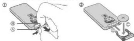 Soundmaster IP4060BT - De batterij van de afstandsbediening verrangen: - 1