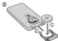 Soundmaster IP4060BT - Pour remplaçer la Pile de la Telecommande: - 2