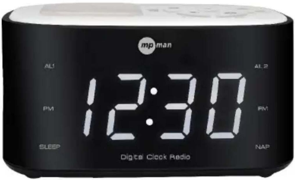 MPMAN FRAL501 - DIGITALER DUAL-ALARM-UKW- RADIOWECKER MIT NACHTLICHT - 1