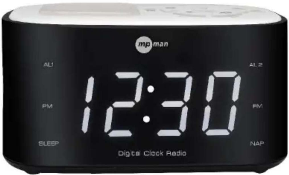MPMAN FRAL501 - DIGITALE FM-WEKKERRADIO MET TWEE ALARMEN EN NACHTVERLICHTING - 1
