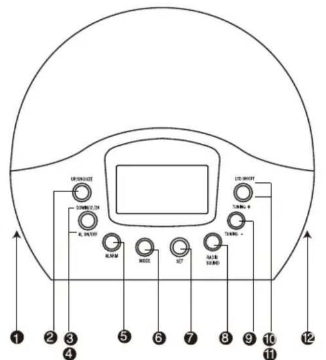 DENVER CRL300 - Fonction des touches - 1
