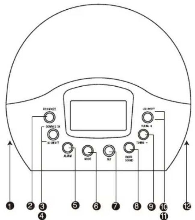 DENVER CRL300 - DIRECCIONES DE LOS BOTONES - 1
