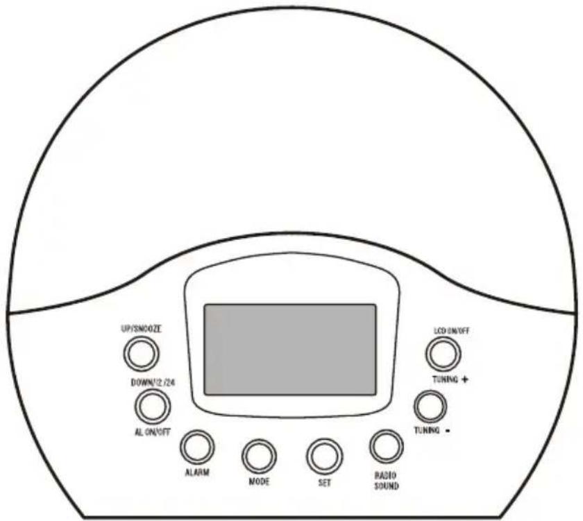 DENVER CRL300 - LED VÄCKNINGSLAMPA - 1