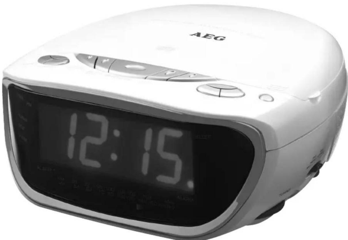 AEG SRC 4324 CD - Stereo-Uhrenradio mit CD - 1