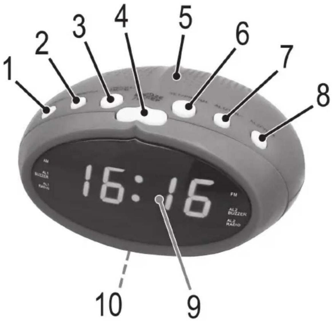 AEG MRC 4143 - Übersicht der Bedienelemente - 1