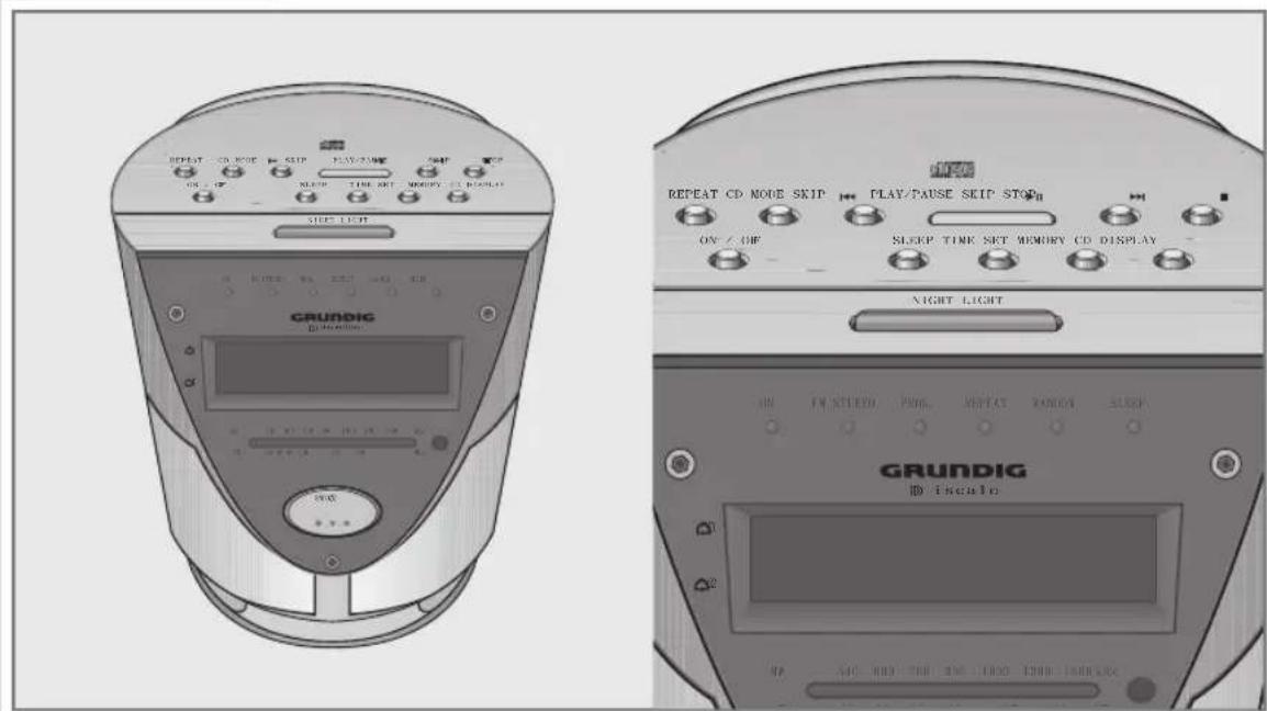 SALORA CRL630CD - Bedieningselementen - 1