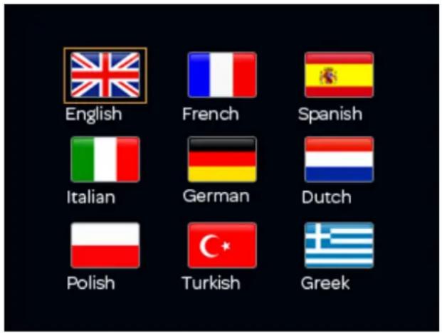 SALORA CR650DIG - Sélection de différentes langues d'affichage - 1
