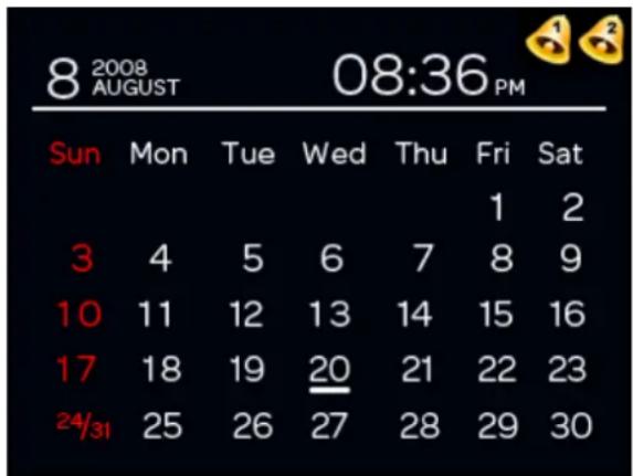 SALORA CR650DIG - Calendar - 2