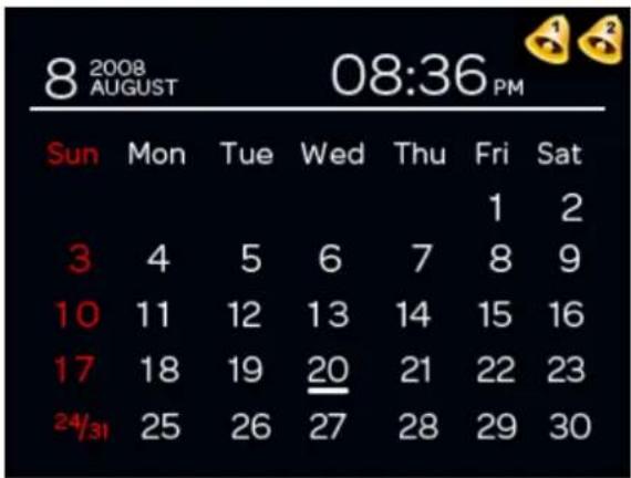SALORA CR650DIG - Kalender - 2