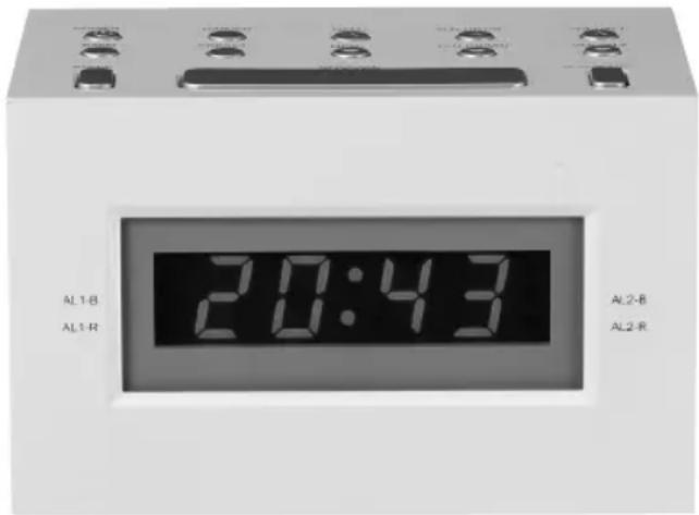 Hema 13710280 - EN Electrical digital radio alarm clock - 1