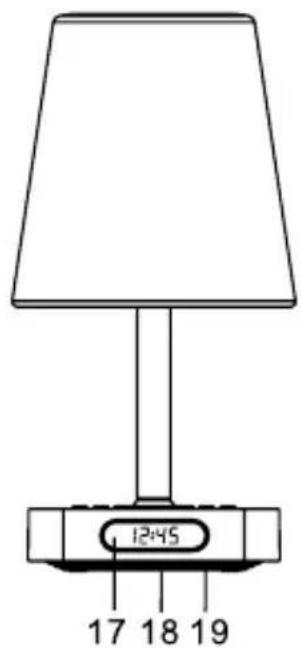 AudioSonic CL500 - Bovenaanzicht (lampenkap verwijderd) - 2