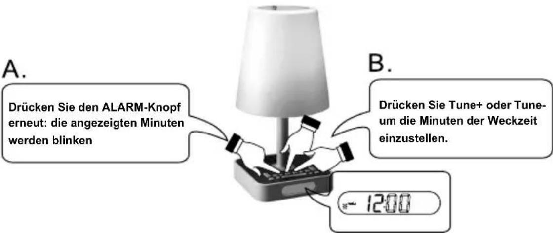 AudioSonic CL500 - Einstellung Alarmzeit - 2