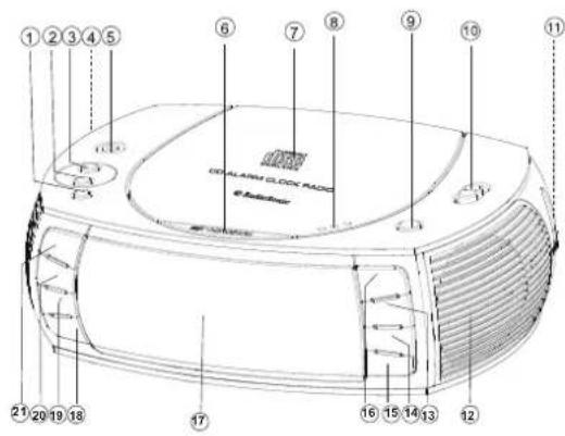 AudioSonic CL1563 - Vooraanzicht - 1