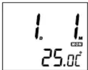 AudioSonic CL474 - DISPLAYWEERGAVE WIJZIGEN - 1