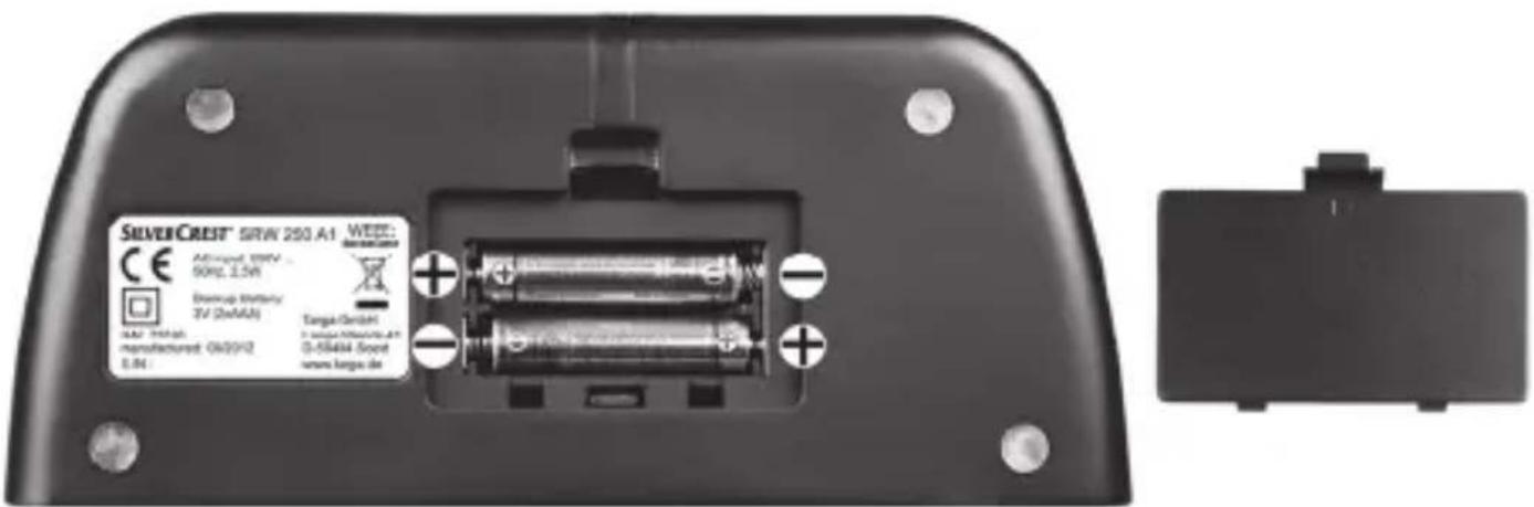 SILVERCREST SRW 250 A1 - De reservebatterijenplaatsen - 1