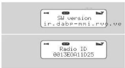 REVO Iblik WiFi - Version du logiciel et identité de la radio - 1