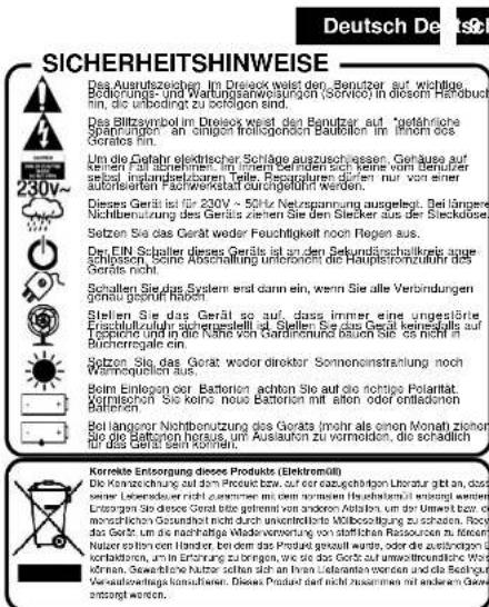 ROADSTAR CLR4200 - SPECIFICATIONS - 6