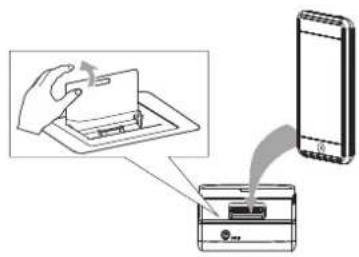 Tevion RWI313 - Posizionemento dell'iPod sul supporto e avvio - 1