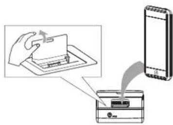 Tevion RWI313 - Placer l'iPod sur le support et l'activer - 1