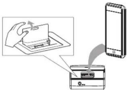 Terris RWI 112 - Placer l'iPod sur le support et l'activer - 1