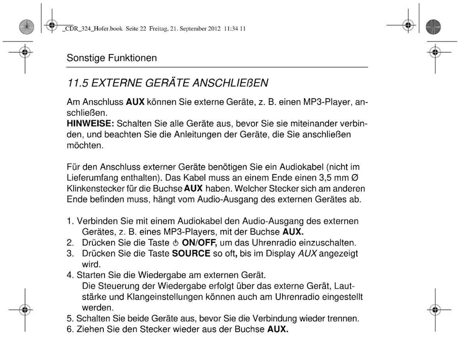 Terris CDR 324 - KURZZEITWECKER (NAP) - 1