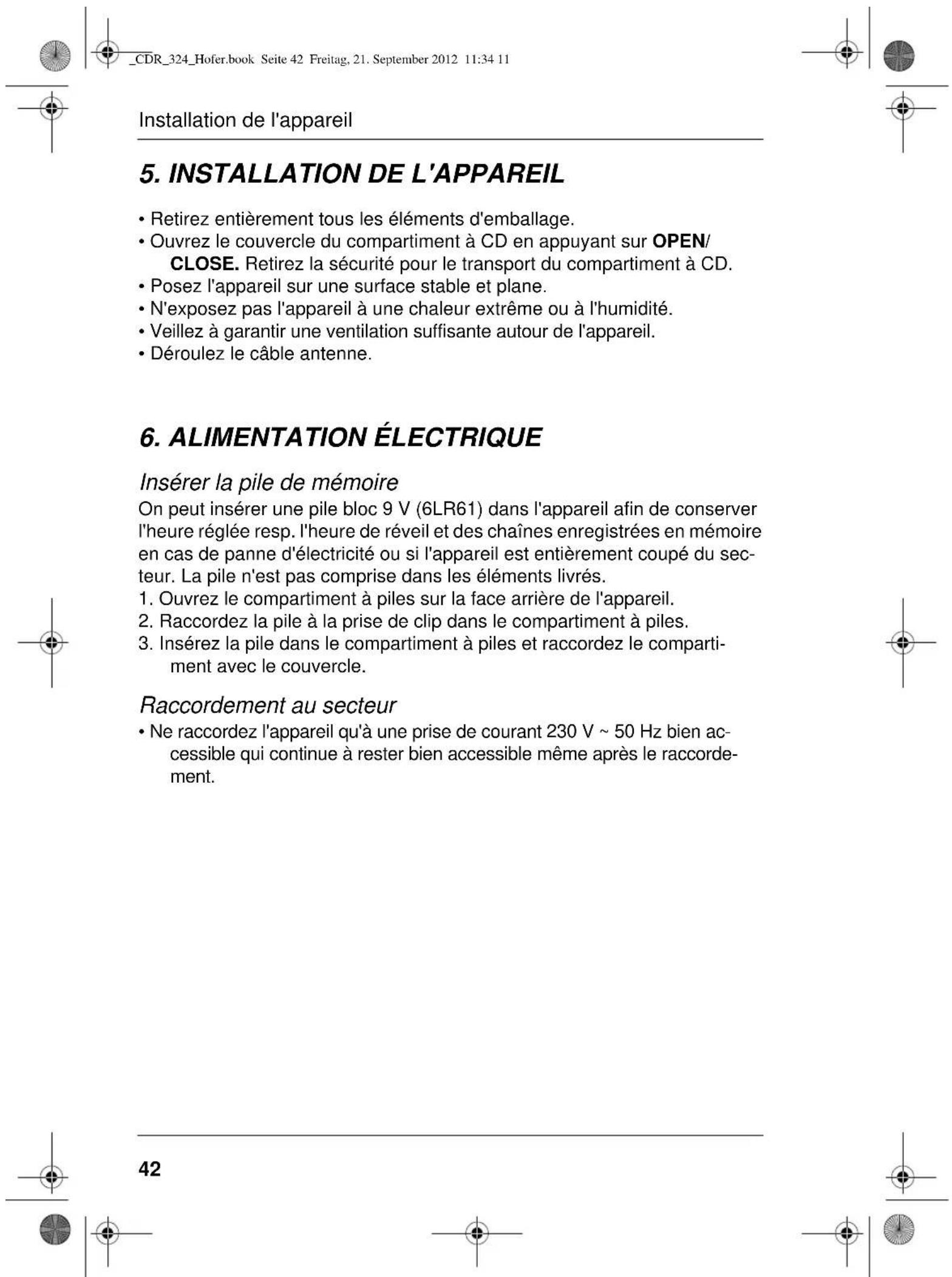 Terris CDR 324 - Aperçu de l'appareil - 2