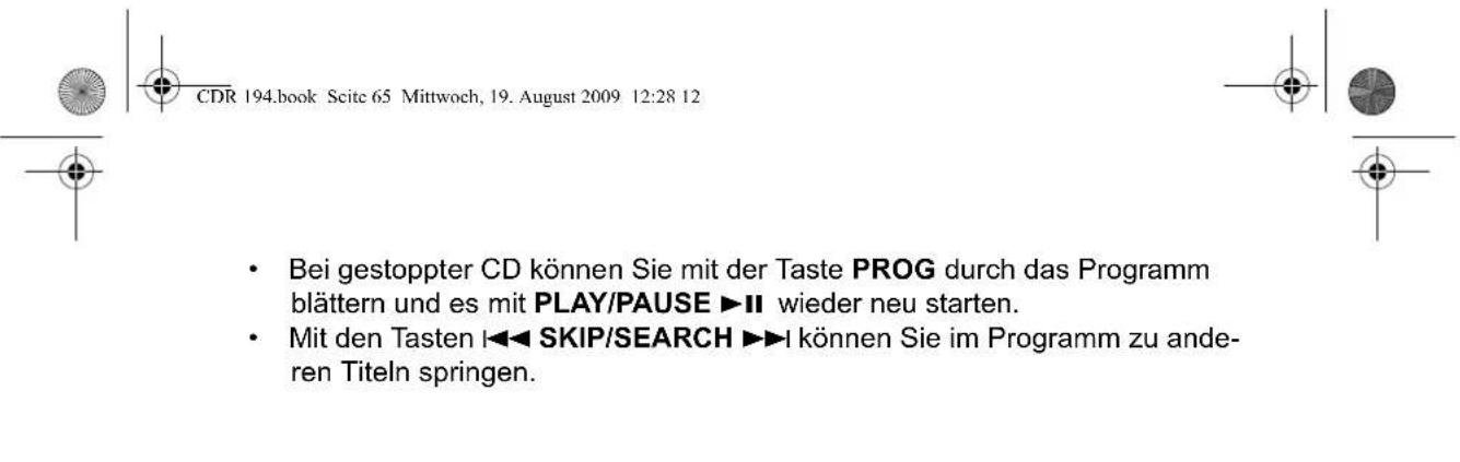 Terris CDR 194 - TITELFOLGE PROGRAMMIEREN - 1