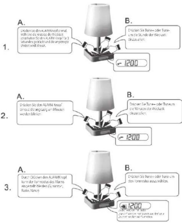 MT Logic CL501MTB - EINSTELLUNG ALARMZEIT - 1