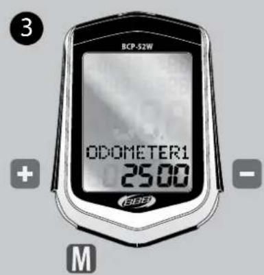 BBB BCP52WAH - REGLAGE DE L'ODOMETRE - 3