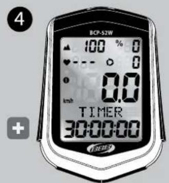 BBB BCP52WAH - REGLAGES DU COMPTE A REBOURS DISTANCE OU TEMPS - 4