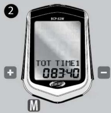 BBB BCP52WAH - REGLAGE DU TEMPS TOTAL 1 - 2