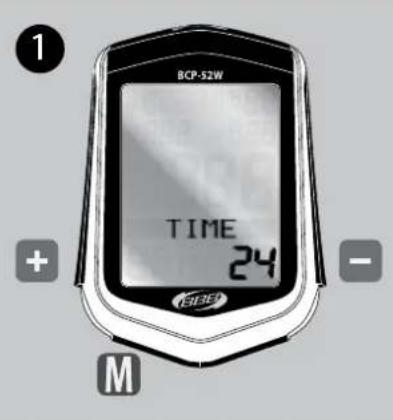 BBB BCP51W - REGLAGE DE L'HEURE (TIME) - 1