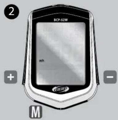BBB BCP51WH - REGLAGE KM/H OUM/H - 2