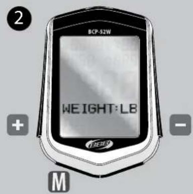 BBB BCP51WH - REGLAGE DU POIDS (WEIGHT) - 2