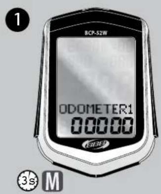 BBB BCP51WH - REGLAGE DE L'ODOMETRE - 1