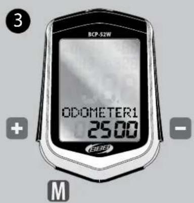 BBB BCP51WH - REGLAGE DE L'ODOMETRE - 3