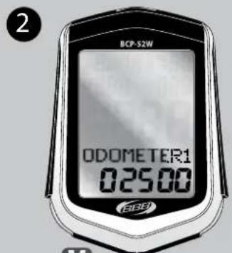 BBB BCP51WH - REGLAGE DE L'ODOMETRE 1 - 2