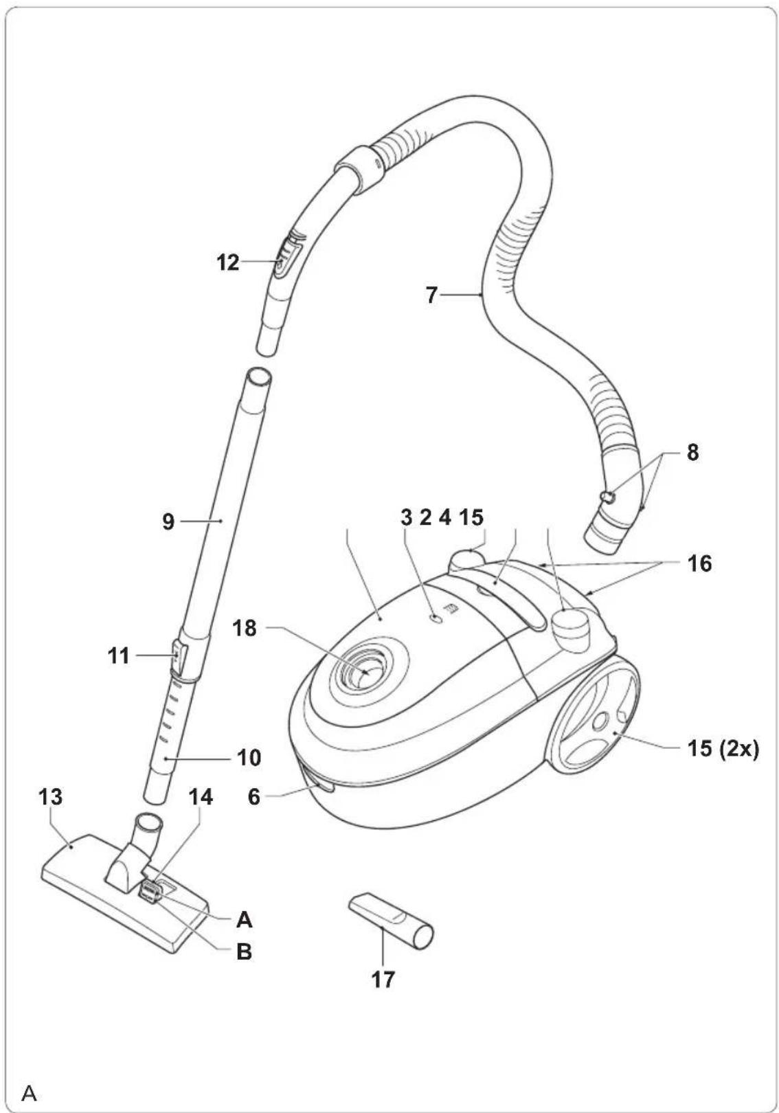 NOVA Vacuum Cleaner Top 330600 - 1