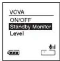 OLYMPUS DS71 - Réglage du moniteur en veille VCVA - 4