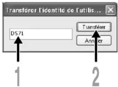 OLYMPUS DS71 - Modification du nom de l'utilisateur - 1